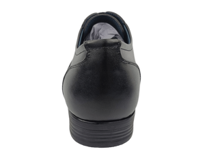 Zapatos Oxford de Vestir Formales para Hombre, Negros, de PU, con Cordones, Antideslizantes, con Entresuela Acolchada de EVA, Suela de Goma Antiolor, para Oficina - Product Image 4