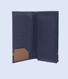 Portefeuille en cuir véritable RFID de haute qualité pour homme, porte-cartes personnalisé avec logo, élégant, léger, long, doublure Saffiano - Fabrication usine - Product Image 2
