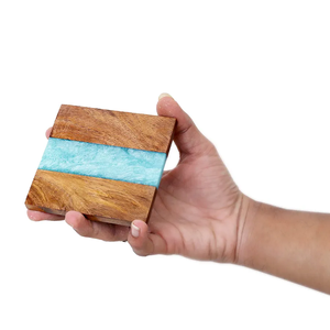 Custom Wooden <b>coaster</b> <b>Drinks</b> Mats square Wedding Coffee Tea Cup Beer <b>coaster</b> Holder Epoxy Resin Wood <b>Coasters</b> Set with Holder - Product Image 1