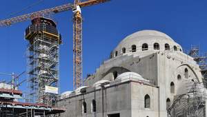 Columnas de mármol Qibla Minbar para mezquitas y dargahs, talladas a mano, resistentes a la intemperie, personalizables, diseño moderno, interior/exterior - Product Image 3