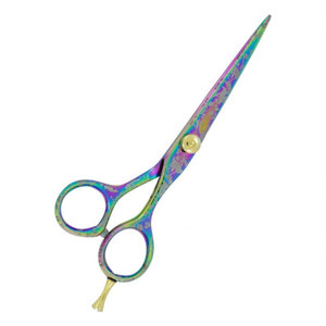 Premium German Stainless Steel Sharp <b>Blade</b> Right-Handed Professional <b>Barber</b> Hair Cutting Scissors Multi Color Finish Gold Screw - Product Image 2