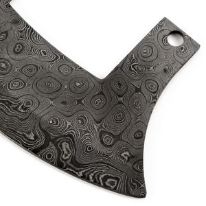 Cuchillos Ulu de Acero Damasco Forjado de Primera Calidad, Cuchillos Ulu de Acero Damasco de Alto Rendimiento para Cocina Profesional - Product Image 2