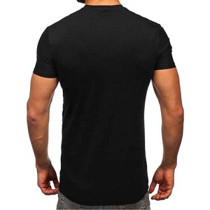 T-shirts pour hommes de couleur noire personnalisés, manches courtes, vêtements d'été de haute qualité, vêtements pour hommes de style streetwear, col rond, t-shirts en coton pour hommes - Product Image 2