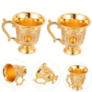 แก้วไวน์โลหะขัดเงาทรงสวยทันสมัย - Product Image 4