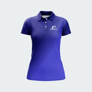 Polo de Mujer de Primera Calidad, Manga Corta, Bloques de Color, Secado Rápido, Poliéster, Ropa Deportiva, Logotipo Estampado en la Parte Delantera - Product Image 3