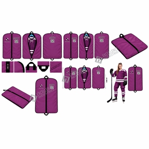 Housse de rangement pour vêtements personnalisée avec fermeture éclair et boucles de suspension pour uniformes, costumes, vestes, robes et emballage de vêtements - Product Image 6