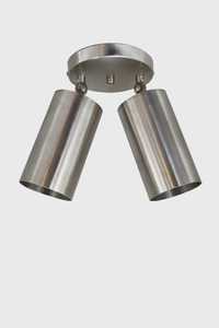 Minimalist Stainless Steel Ceiling Light Round Dual Cylinder Fixture Indoor Home Decor for Living Room Durable Design - Product Image 3