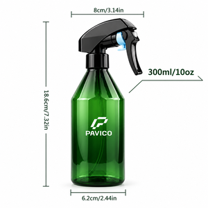 Bouteille pulvérisateur à gâchette en PET vert de 300 ml pour l'emballage domestique et de voyage, fabricant au Vietnam - Product Image 3
