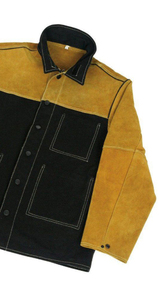 Comfortable Fitted Long Sleeve Double Panel Design Made Safety Clothing Welding <b>Jackets</b> Abrasion Resistant Welding <b>Jacket</b> - Product Image 3