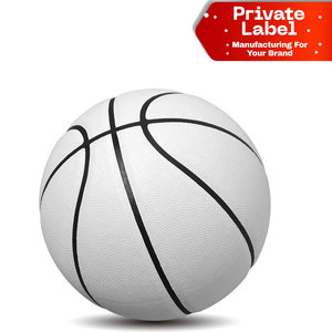 Ballon de basket professionnel personnalisé avec logo imprimé, revêtement en PU haute élasticité, chambre à air en caoutchouc naturel écologique, OEM - Product Image 1