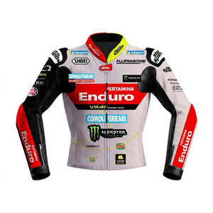 Fabio Di Giannantonio MotoCP Mens Leather2026 <b>Racing</b> <b>Jacket</b>/Chaquetta Made To Measure Motorbike Riding Gear with CE Level 2 - Product Image 1