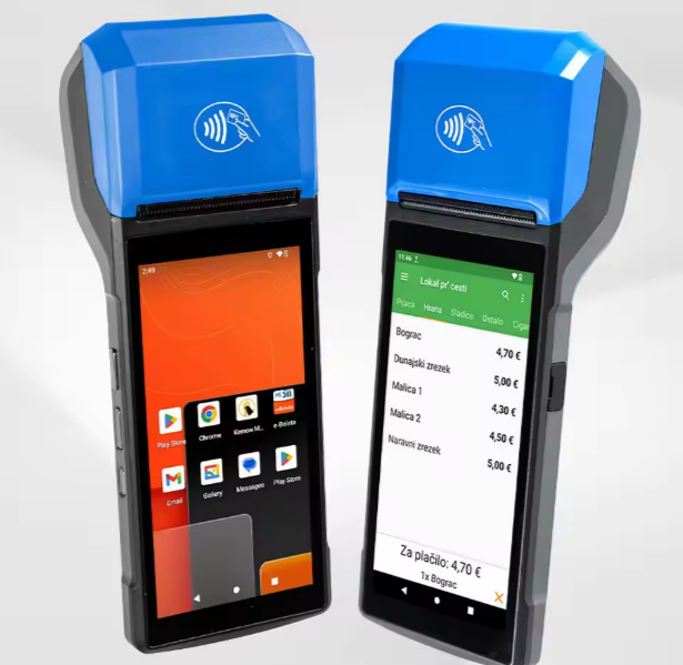 Portable Handheld Touch Screen POS Terminal with Printer, NFC and Scanner