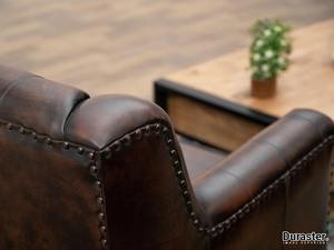 Brown Chesterfield Two Seater Leather <b>Sofa</b> Premium Eco Friendly Tufted Upholstered Solid <b>Wood</b> <b>Frame</b> L-Shape Foam Living Room - Product Image 3