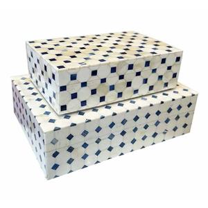 Nuevo Estuche Moderno Rectangular con Incrustaciones de Hueso para Joyas, Organizador Decorativo, Precio al por Mayor - Product Image 3