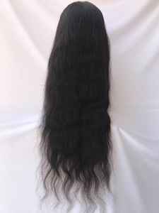 Peluca de cabello virgen ondulado frontal de encaje HD 13x6 de un solo donante indio 100% crudo sin procesar para exportación, talla grande, venta al por mayor - Product Image 2