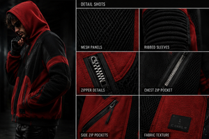 Custom 3D Mesh Fleece Unisex OUTERSHELL Fully for Lining Motorcycle Hoodie CE Approved Removable <b>Protectors</b> Quick Dry - Product Image 3