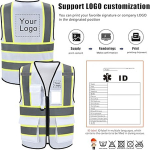 Chaleco de seguridad reflectante con construcción de tela de malla y tiras, chaleco reflectante de seguridad, subido por Dress Sports - Product Image 4