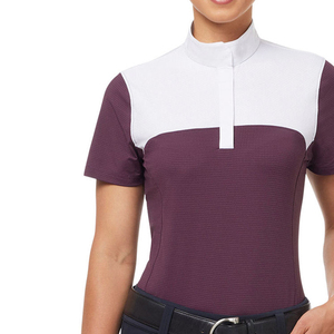 Summer Short-Sleeve <b>Equestrian</b> Polo Shirt for Men Horse Riding Clothing with Mesh Fabric Horse Riding Shirts - Product Image 4