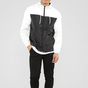 Custom Unisex Polyester Windbreaker Jacket Hooded Printed Full Sleeves Tracksuit Set Full <b>Zip</b>-<b>Up</b> Wholesale Rate OEM - Product Image 1