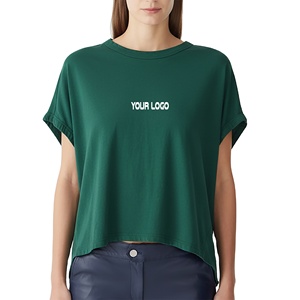 เสื้อยืดผู้หญิงสุดฮิตปี 2026 เนื้อผ้านุ่ม สวมใส่สบาย เหมาะกับฤดูร้อน เสื้อครอปท็อป ผ้าฝ้าย แขนสั้น คอกลม เรียบง่าย สวมใส่สบาย ทรงหลวม - Product Image 1