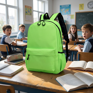 Factory Wholesale Custom Cheap <b>Backpack</b> Made Of 600D <b>Waterproof</b> Oxford <b>School</b> Bag Girls Casual Bookbag For Kids - Product Image 3