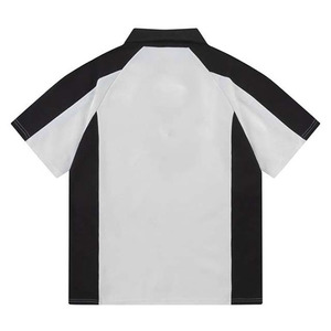 Men's Anti-Wrinkle Knitted Print <b>Shirt</b> 100% Cotton Short Sleeve Business Casual Wear Smart Collar Design <b>Gothic</b> Daily Comfort - Product Image 2
