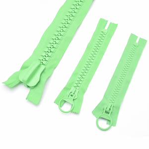 Customized Colorful Big Size Plastic <b>Zipper</b> Durable Large Teeth Open-End Resin <b>Zipper</b> Manufacture - Product Image 1