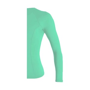 Sweat Wicking Women <b>Long</b> <b>Sleeve</b> Gym Shirt Tight Fit Fitness Rash Guard Custom Logo Compression <b>Base</b> <b>Layer</b> Women - Product Image 3