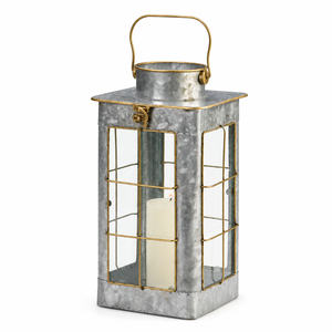 Farol de Metal Galvanizado Vintage, Farol Colgante Decorativo de Hierro para Jardín, Bodas y Decoración del Hogar - Product Image 2