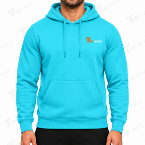 Sweat à capuche pour homme Streetwear Premium en molleton noir à manches longues, coupe décontractée oversize - Product Image 5