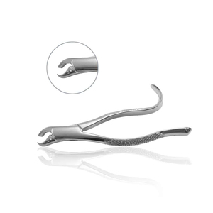 Pinzas de Extracción Dental Curvas para Molares Superiores, de Acero Inoxidable, para Cirugía Oral, Fabricadas por OEM - Product Image 3
