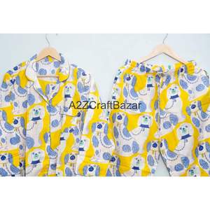 Conjunto de Pijama de Algodón 100% con Estampado Floral para Mujer, Invierno, Mangas Largas, Cintura Elástica, Transpirable y de Secado Rápido - Product Image 6
