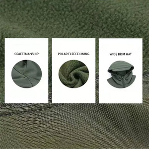 Veste softshell d'hiver pour homme, imperméable, pour sports de plein air, course à pied, avec capuche, matière toile respirante, fermeture éclair - Product Image 5