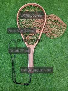 Wholesale Custom High Quality Wooden <b>Fly</b> Fishing Trout Landing <b>Net</b> Rubber Mesh Lightweight High Elastic Hanging Hook Nylon <b>Net</b> - Product Image 5