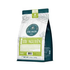 Café moulu italien torréfié, goût doux premium, espresso de haute qualité, 250g, 50% Arabica, sachet Dalakon Tay Nguyen, caféiné - Product Image 6