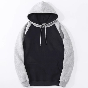 Sweat à capuche unisexe en polaire chaude avec logo color block sur le devant, coupe classique, pour couple, automne-hiver - Product Image 6