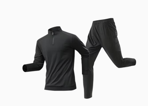 Active Wear Baggy Sports Tracksuit 1/4 Zipper Clothes Men Jogger Sets <b>Jacket</b> and Sweatpants 2 Piece Quick Dry Sports - Product Image 6