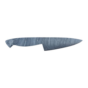 Cuchilla en bruto de acero de Damasco para cuchillos de chef de hoja larga y cuchillos de tallado, para la fabricación de mangos personalizados, venta al por mayor - Product Image 3
