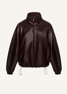 Veste en cuir pour homme au design personnalisé et tendance, avec col montant, logo frontal, respirante, coupe-vent, à capuche, pour l'hiver - Product Image 5
