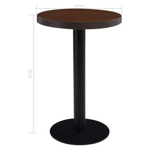 Tavolo da bistrot marrone scuro 19.7 tavolo ristorante MDF \" - Product Image 5