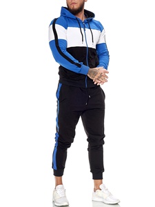 Nueva Colección Primavera Conjunto Deportivo para Hombre con Sudadera con Capucha y Cremallera Completa, Pantalones Jogger y Diseño de Bloques de Color - Product Image 4