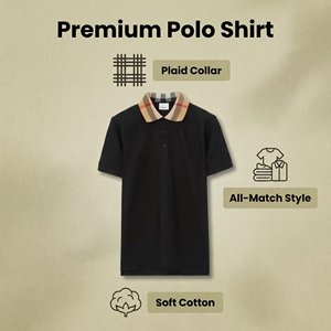 Chemise de golf pour homme en toile de qualité supérieure, 100 % coton, couleur unie, brodée, avec poche, douce, respirante, style gothique - Product Image 3