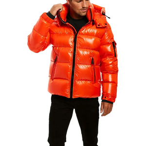 Wholesale Custom Regular Bubble Shiny Puffer <b>Jacket</b> Men's Customized Warm Winter <b>Packable</b> Lightweight Puffy <b>Jackets</b> Quilted - Product Image 4