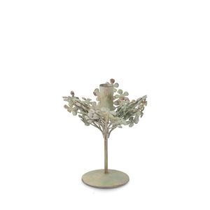 Vente en gros de porte-bougie en métal vintage, style shabby chic, floral, pour bougies pilier et coniques, centre de table, décoration de mariage et de maison - Product Image 3