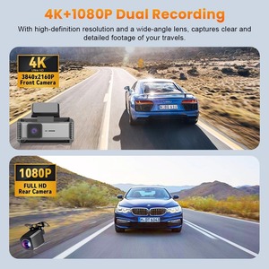 Tư nhân khuôn nhà máy 4K + 1080p phía trước & phía sau ống kính kép Wifi GPS Dashcam Xe DVR hộp đen Video <span class=keywords><strong>Recorder</strong></span> Camara Dashcam - Product Image 2