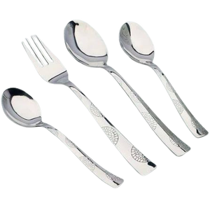 304 Stainless Steel Modern Elegant Durable Mirror Polish Reusable Flatware <b>Set</b> for Restaurants Silver Spoons <b>Forks</b> <b>Knives</b> - Product Image 5