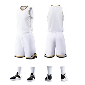 Maillots et shorts de basket-ball, ensemble deux pièces pour garçons avec nom et numéro d'équipe personnalisés - Product Image 2