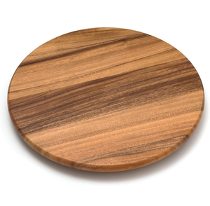Plateau tournant en bois d'acacia, plateau Lazy Susan durable fait à la main, organisation de rangement de table, bois naturel - Product Image 4