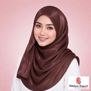 Custom Zimmy Choo Plain Square Hijab Scarf Solid Color <b>Silk</b> Feel Skin Friendly <b>Head</b> <b>Wrap</b> OEM ODM Customized Textile Manufacturer - Product Image 6