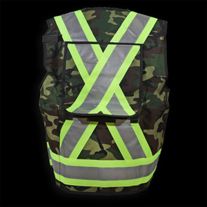 Chaleco de Seguridad Reflectante Personalizado, Diseño Multibolsillos, Transpirable, Impermeable, con Luz LED Intermitente, de Poliéster de Alta Visibilidad, Ropa de Trabajo de Invierno - Product Image 6